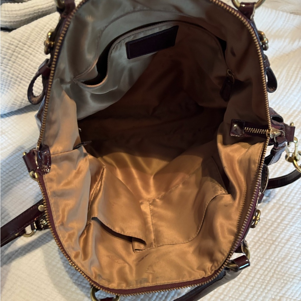 Coach Madison Lindsey Satchel- Plum - Picture 5 of 5